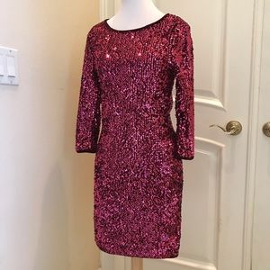 NWT Forever 21  dark pink sequin dress